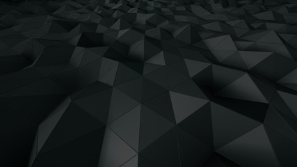 Obraz premium Geometric Polygon Wall abstract mesh structure 3D illustration background