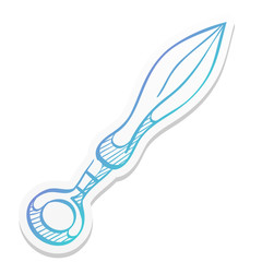 Sticker style icon - Knife