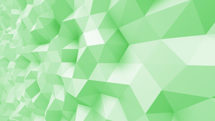 Fototapeta na wymiar Geometric Polygon Wall abstract mesh structure 3D illustration background