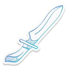 Sticker style icon - Knife