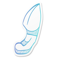 Sticker style icon - Knife