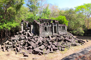 Ruin in Koh Ker complex, Cambodia