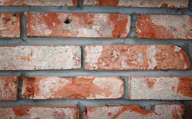 붉은타일의벽돌 건축 그래픽 거칠고 오래된 빈티지 벽