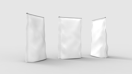 3D rendering of a packaging cartboard pack template product isolated