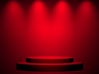 Black and red background. Elegant and beautiful studio background.