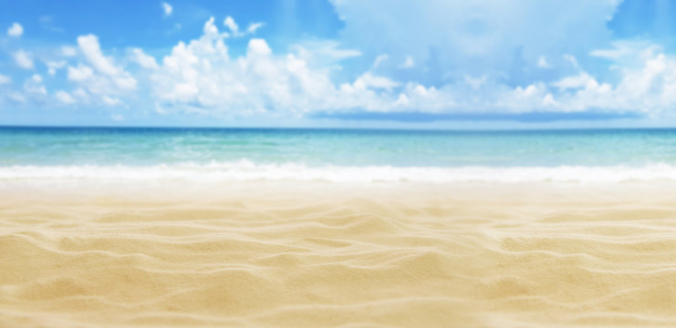 Sand, sea, sky and beach background