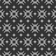 Monochrome background geometric pattern. Textile design texture.