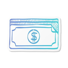 Sticker style icon - Money