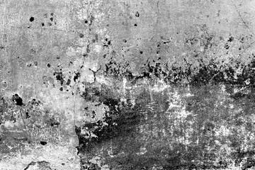 Texture of a concrete wall with cracks and scratches which can be used as a background