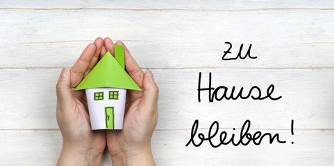 zu Hause bleiben - schützen