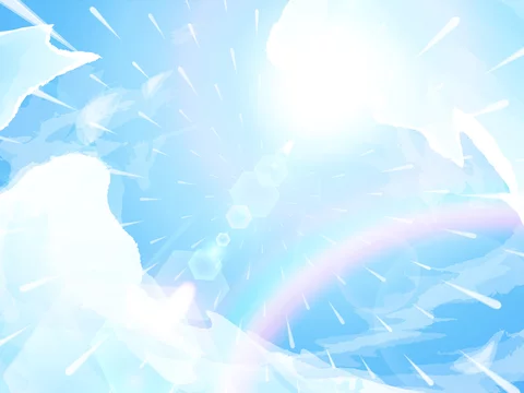青空と太陽の背景イラスト 虹 天気雨 Stock Vector Adobe Stock 青空と太陽の背景イラスト 虹 天気雨 Stock Vector Adobe Stock