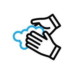 Wash your hands vector icon