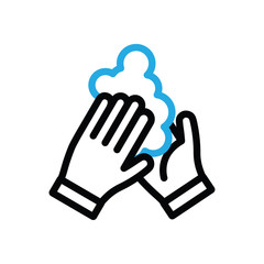 Wash your hands vector icon