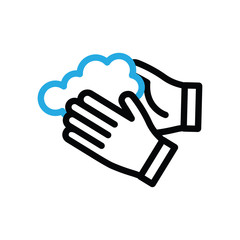 Wash your hands vector icon