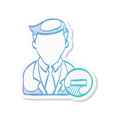 Sticker style icon - Remove team member