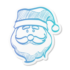 Sticker style icon - Santa head