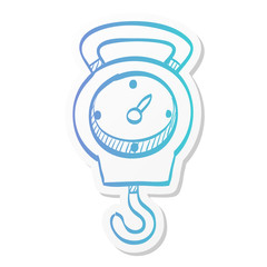 Sticker style icon - Fishing scale © puruan