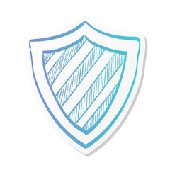 Sticker style icon - Shield