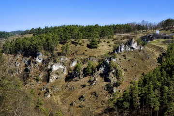 Fränkische Landschaft Freizeit und Wandern