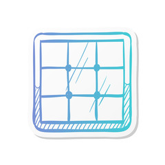 Sticker style icon - Solar panel