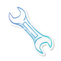 Fototapeta premium Sticker style icon - Bicycle tools