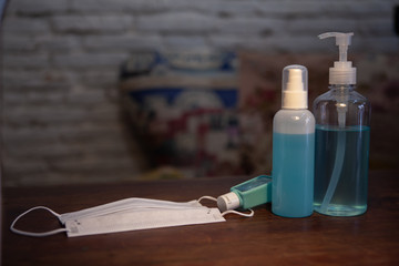 alcohol gel sanitazer ,spray liquid cleaning hand for prerentive measures against coronavirus...