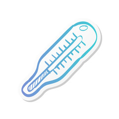 Sticker style icon - Thermometer