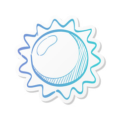 Sticker style icon - Forecast sunny