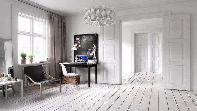 Spacious Apartment in Planning - loopable 3d visualization