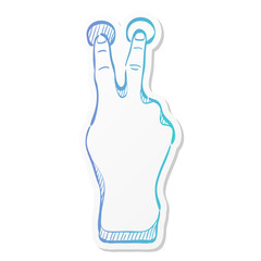 Sticker style icon - Gesture