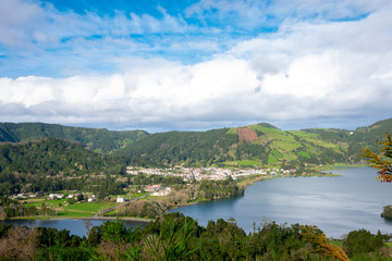 Obraz premium Lake of Sete Cidades, Azores, Portugal