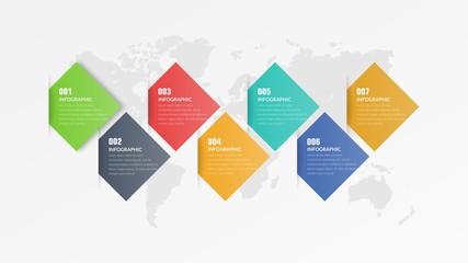 Seven Point Infographic Element Business Strategy