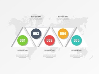 Abstract Infographic Vector Template Business Marketing