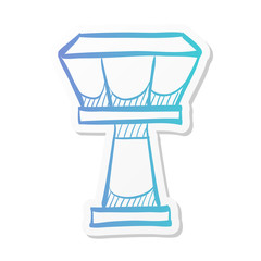 Sticker style icon - Airport Tower