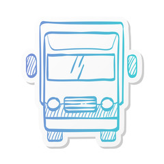 Sticker style icon - Truck