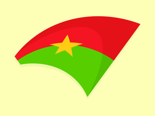 Burkina Faso national flag 