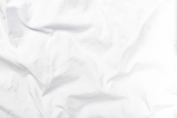 Abstract white fabric texture background. Wavy white cloth. 