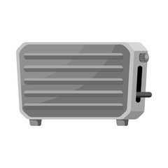 Vector design of toaster and toast symbol. Web element of toaster and tool stock vector illustration.