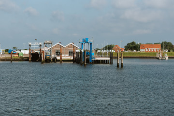 Small harbour of the island Langeoog, Germany