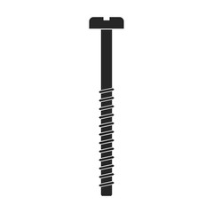 Metal screw vector icon.Black vector icon isolated on white background metal screw.