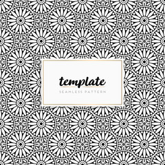 Colorful mandala seamless pattern vector