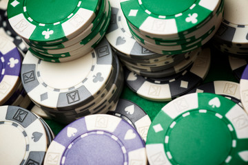 Naklejka premium Casino gambling view