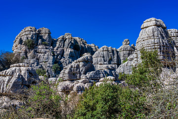 El Torcal de Antequera, Andalusia, Spain, near Antequera, province Malaga.