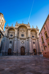 Cathedral of Incarnation in Granada city. Andalusia, Spain.