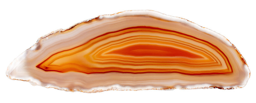 Beautiful natural agate in great orange color for interior work.