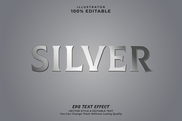Silver text effect