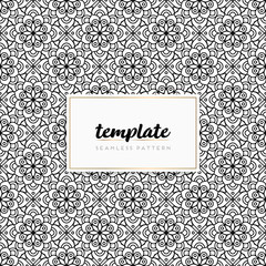 Colorful mandala seamless pattern vector