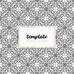 Colorful mandala seamless pattern vector