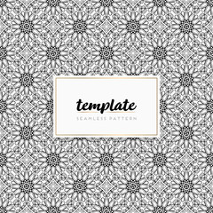 Colorful mandala seamless pattern vector