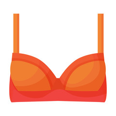 Bra vector icon.Cartoon vector icon isolated on white background bra.